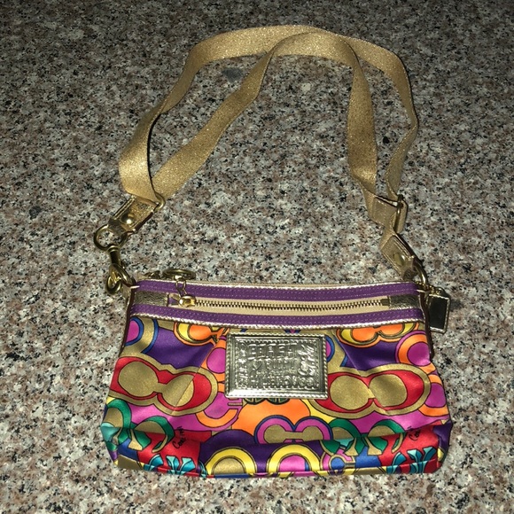 Coach mini crossbody bag in bold print - Picture 1 of 4